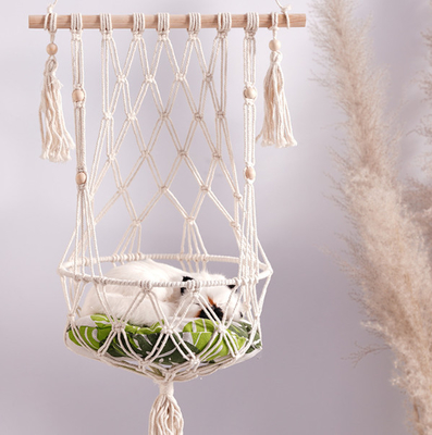 Cat Swing Bed Cat Cage Cotton Rope Wicker Hanging Cat Bed