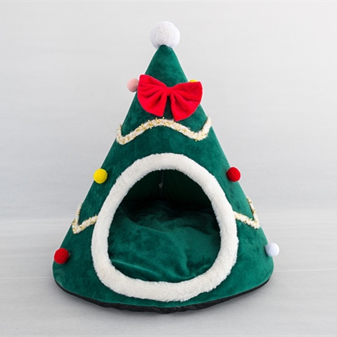 cama do cão da árvore de Natal